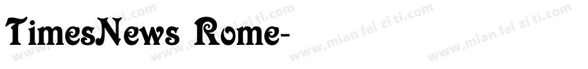 TimesNews Rome字体转换